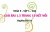 Bài 1.3 trang 10 Toán 9 tập 1 Kết nối tri thức SGK